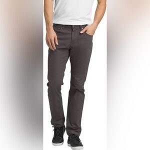 NWT Prana Men's Tucson Slim Fit Pants in Charcoal 36/34